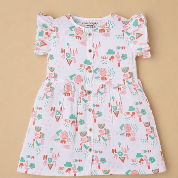 Front Open Frock