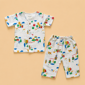 V Neck Sleep Suits