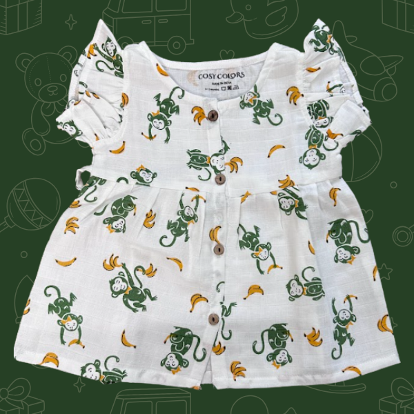 ⁠muslin frocks for baby girl .