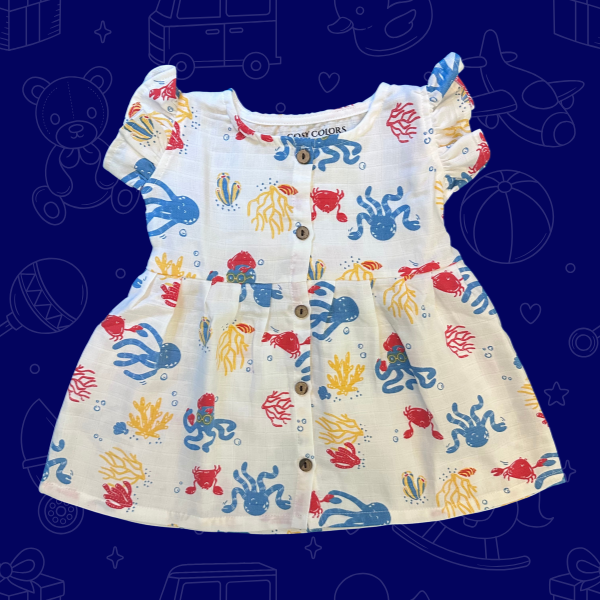 Front Open Frock