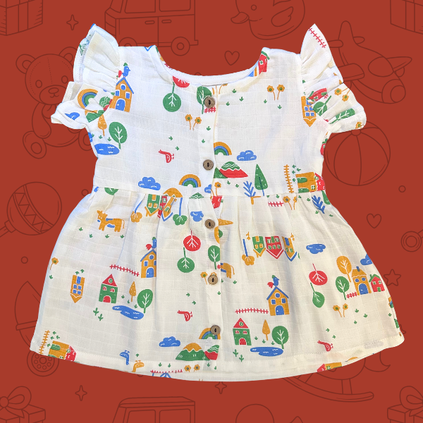 Front Open Frock