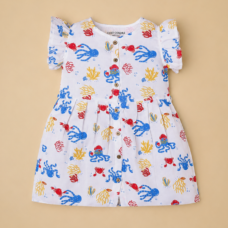 Front Open Frock