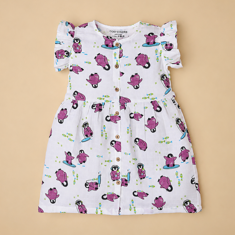 Front Open Frock