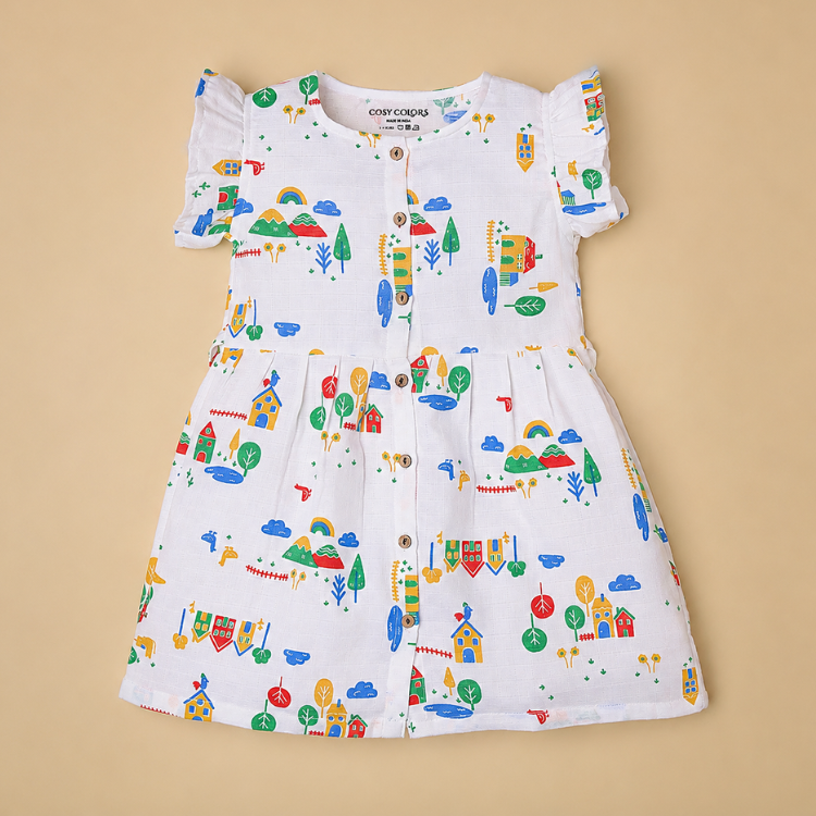 Front Open Frock