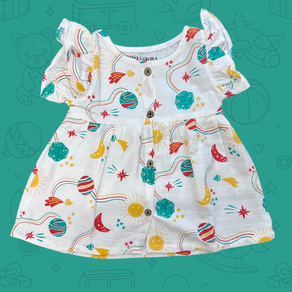 muslin frocks for baby girl.