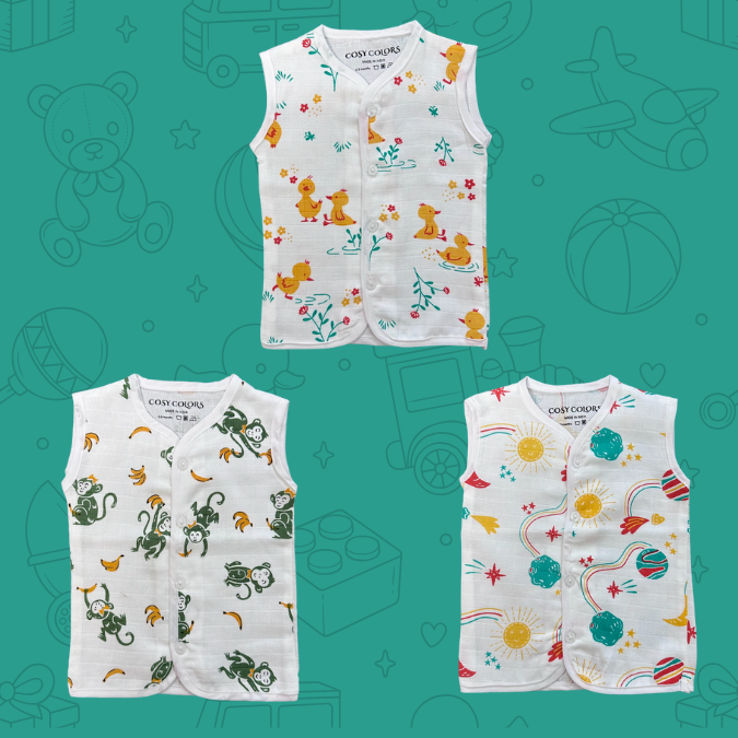 Sleeveless Jhabla Set