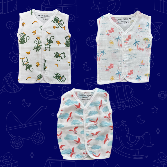 Sleeveless Jhabla Set
