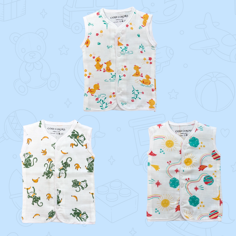 Sleeveless Jhabla Set