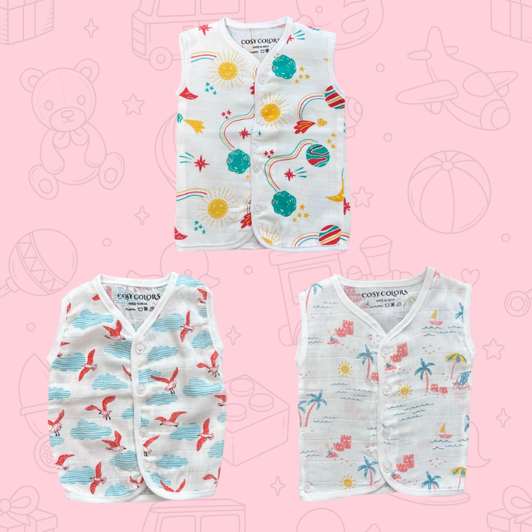 Sleeveless Jhabla Set