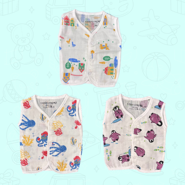 Sleeveless Jhabla Set