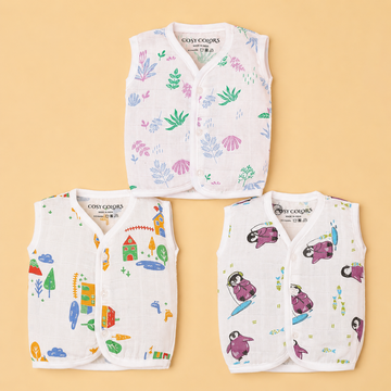 Sleeveless Jhabla Set