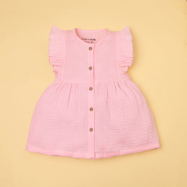 Solid Colour Muslin Frocks