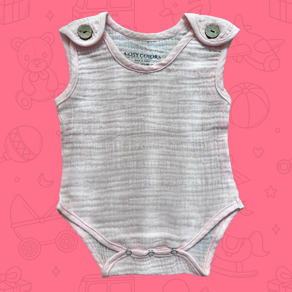 Top button Rompers (Plain)